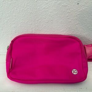 lululemon athletica Hot Pink Cosmetic Pouch with Logo